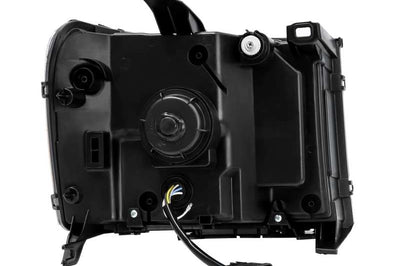 AlphaRex 07-13 GMC 1500HD PRO-Series Proj Headlights Plank Style Matte Blk w/Activ Light/Seq Signal - Lights