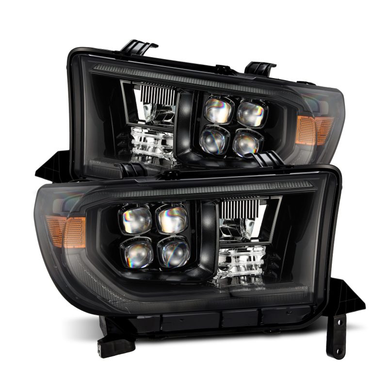 AlphaRex 07-13 Toyota Tundra NOVA LED Proj Headlights Alpha-Black w/Activ Light/Seq Signal/DRL - Lights