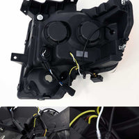 AlphaRex 09-14 Ford F-150 NOVA LED Proj Headlights Plank Style Gloss Black w/Activ Light/Seq Signal - Lights