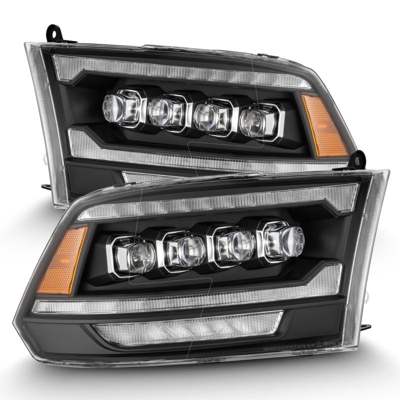 AlphaRex 09-18 Ram 2500 NOVA LED Proj Headlights Plank Style Chrome w/Activ Light/Seq Signal/DRL - Lights