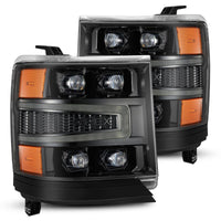 AlphaRex 16-18 Chevy 1500HD NOVA-Series LED Proj Headlghts Alpha BK Atv Lgt/SeqSig & DRL(Req 810023) - Lights