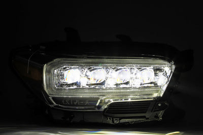 AlphaRex 16-20 Toyota Tacoma NOVA LED Projector Headlights Plank Style Chrome w/Activation Light - Lights