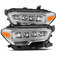 AlphaRex 16-20 Toyota Tacoma NOVA LED Projector Headlights Plank Style Chrome w/Activation Light - Lights