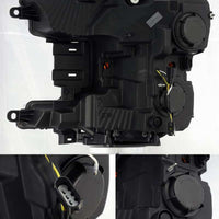 AlphaRex 18-19 Ford F-150 PRO-Series Proj Headlights Plank Style Matte Blk w/Activ Light/Seq Signal - Lights