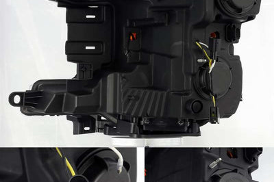 AlphaRex 18-19 Ford F-150 PRO-Series Proj Headlights Plank Style Matte Blk w/Activ Light/Seq Signal - Lights