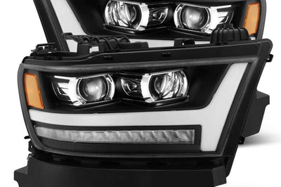 AlphaRex 19-20 Ram 1500HD PRO-Series Proj Headlight Plnk Style Blk w/Activ Light/Seq Signal/Plnk DRL - Lights