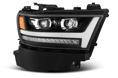 AlphaRex 19-20 Ram 1500HD PRO-Series Proj Headlight Plnk Style Blk w/Activ Light/Seq Signal/Plnk DRL - Lights