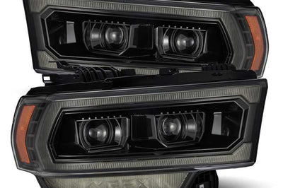 AlphaRex 19-21 Ram 2500 PRO-Series Projector Headlights Plank Style Alpha Black w/Activation Light - Lights