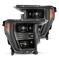 AlphaRex 21-22 Ford F150 PRO-Series Projector headlights Alpha-Black w/Activ Light/Seq Signal - Lights