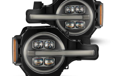 AlphaRex 21-23 Ford Bronco NOVA LED Projector Headlights Black - Lights