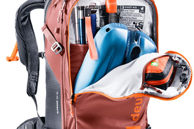 Deuter Alproof 30 Sl Atlantic/ Blk - Redwood/Black - Snowmobile Collection