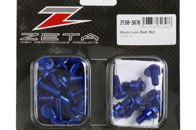Zeta Aluminum Bolt Kit Yam Blue - Offroad Collection