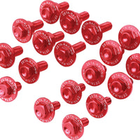 Zeta Aluminum Bolt Kit Yam Blue - Orange - Offroad Collection