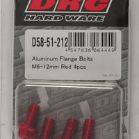 Drc Aluminum Flange Bolts Titanium M6x35mm 4/pk - Gold - Tires & Wheels