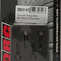 Drc Aluminum Flange Bolts Titanium M6x35mm 4/pk - Gold - Tires & Wheels