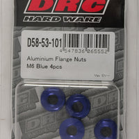 Drc Aluminum Flange Nuts Titanium M6x12mm 4/pk - Blue - Tires & Wheels