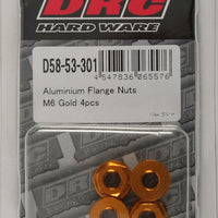 Drc Aluminum Flange Nuts Titanium M6x12mm 4/pk - Blue - Tires & Wheels