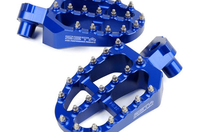 Zeta Aluminum Footpegs Black Yam - Blue - Street Collection