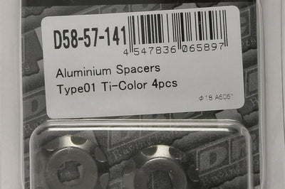 Drc Aluminum Spacers Type 1 Titanium M6x12mm 4/pk - Tires & Wheels