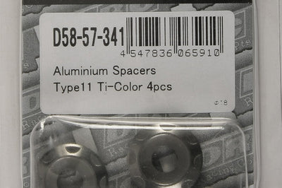 Drc Aluminum Spacers Type 11 Titanium M6x12mm 4/pk - Tires & Wheels