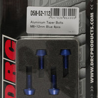 Drc Aluminum Taper Bolts Titanium M6x35mm 4/pk - Blue - Tires & Wheels