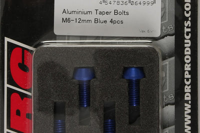 Drc Aluminum Taper Bolts Titanium M6x35mm 4/pk - Blue - Tires & Wheels