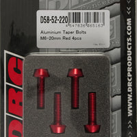 Drc Aluminum Taper Bolts Titanium M6x35mm 4/pk - Blue - Tires & Wheels