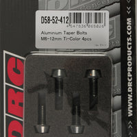 Drc Aluminum Taper Bolts Titanium M6x35mm 4/pk - Blue - Tires & Wheels
