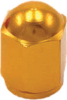 Drc Aluminum Valve Caps 2pk Orange - Gold - Tires & Wheels