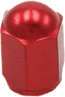 Drc Aluminum Valve Caps 2pk Orange - Red - Tires & Wheels