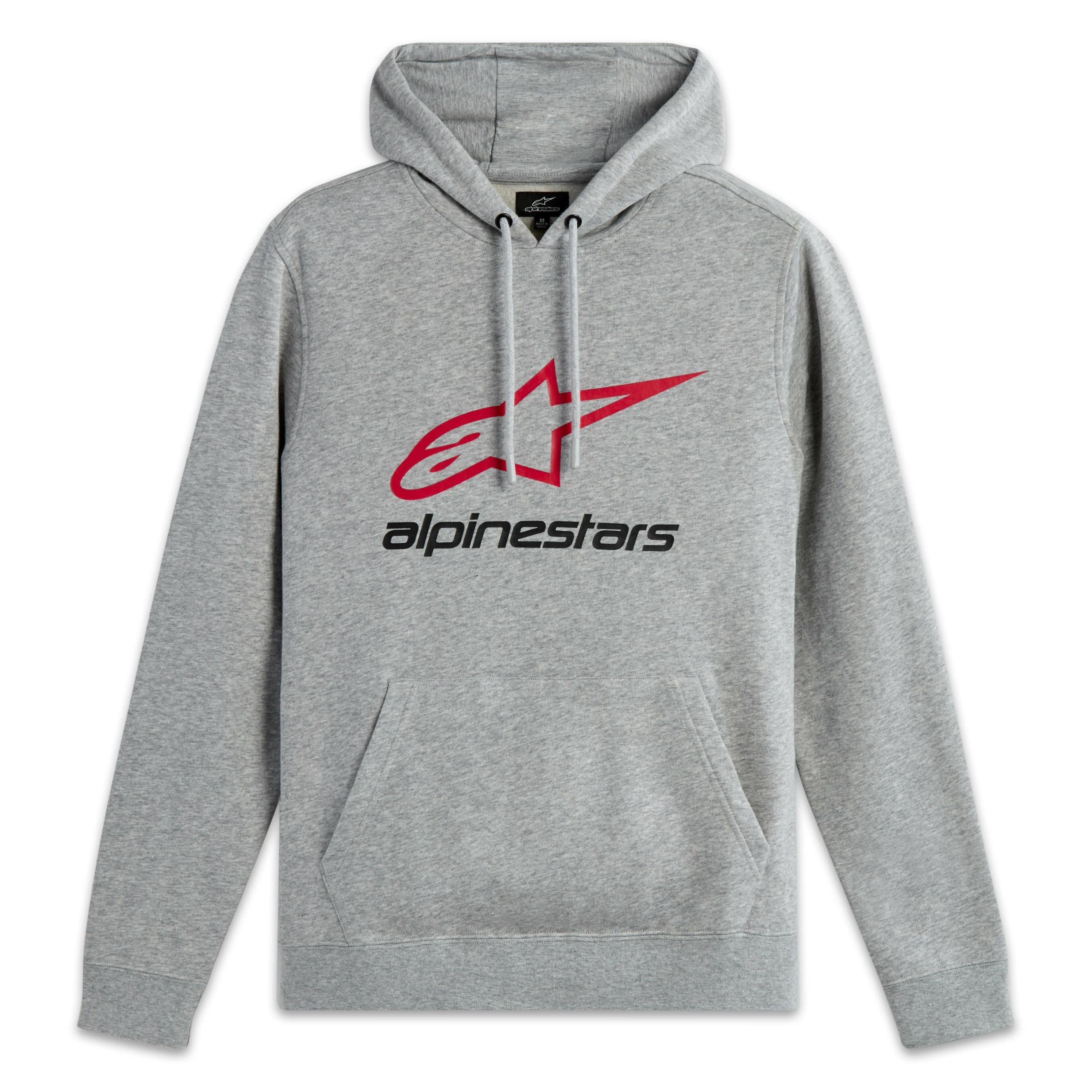 Alpinestars Always 2.0 Hoodie Black/white/red Xl - Grey Heather/Red/Black / 2X-Large