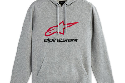 Alpinestars Always 2.0 Hoodie Black/white/red Xl - Grey Heather/Red/Black / 2X-Large