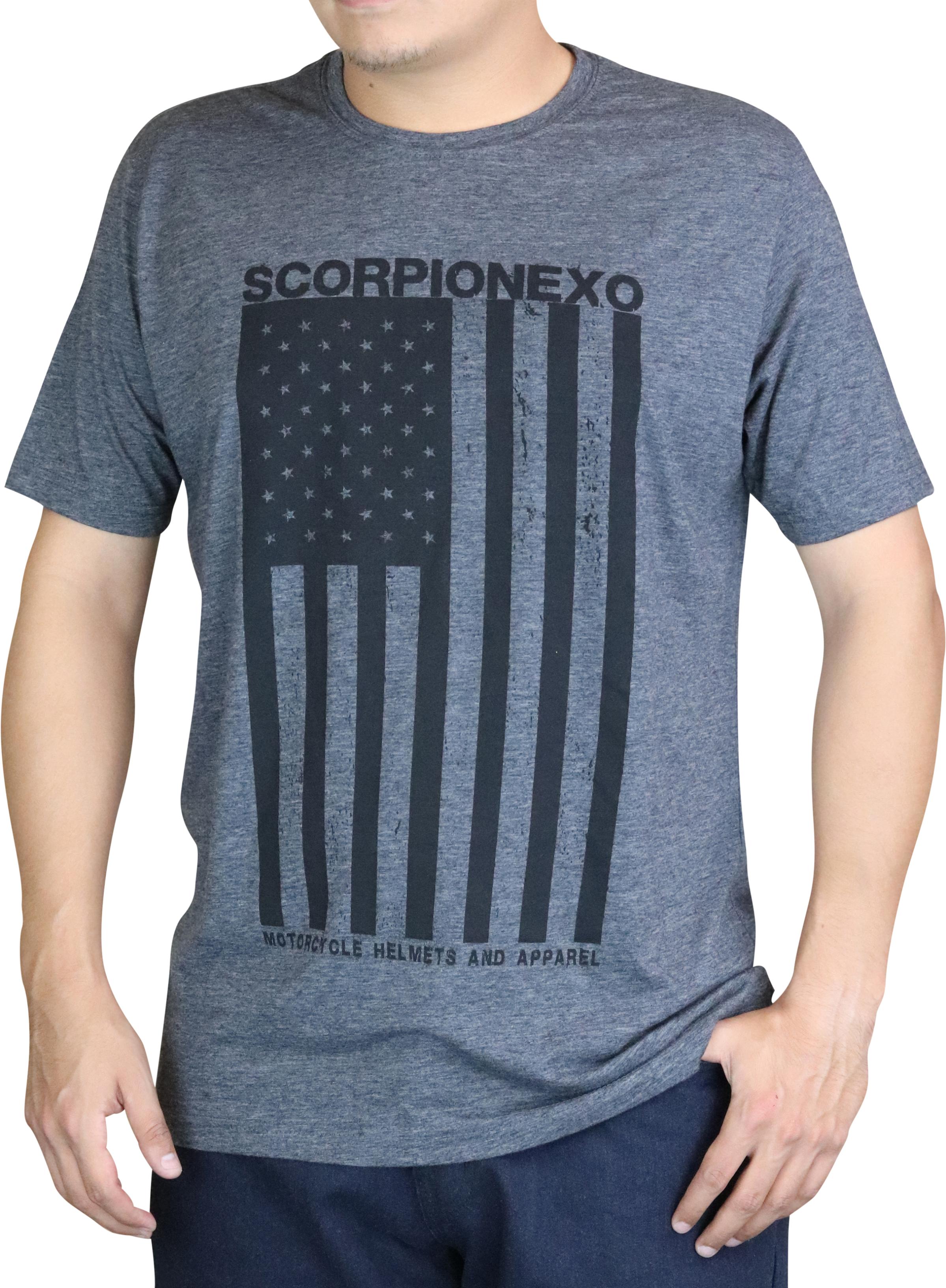Scorpion Exo Americana Shirt Black/charcoal Xl - Black/Charcoal / Large - Apparel Collection