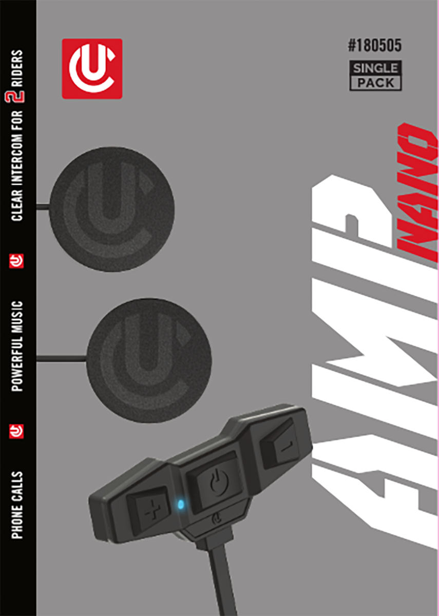 UCLEAR Amp Nano Single Kit Helmet Audio