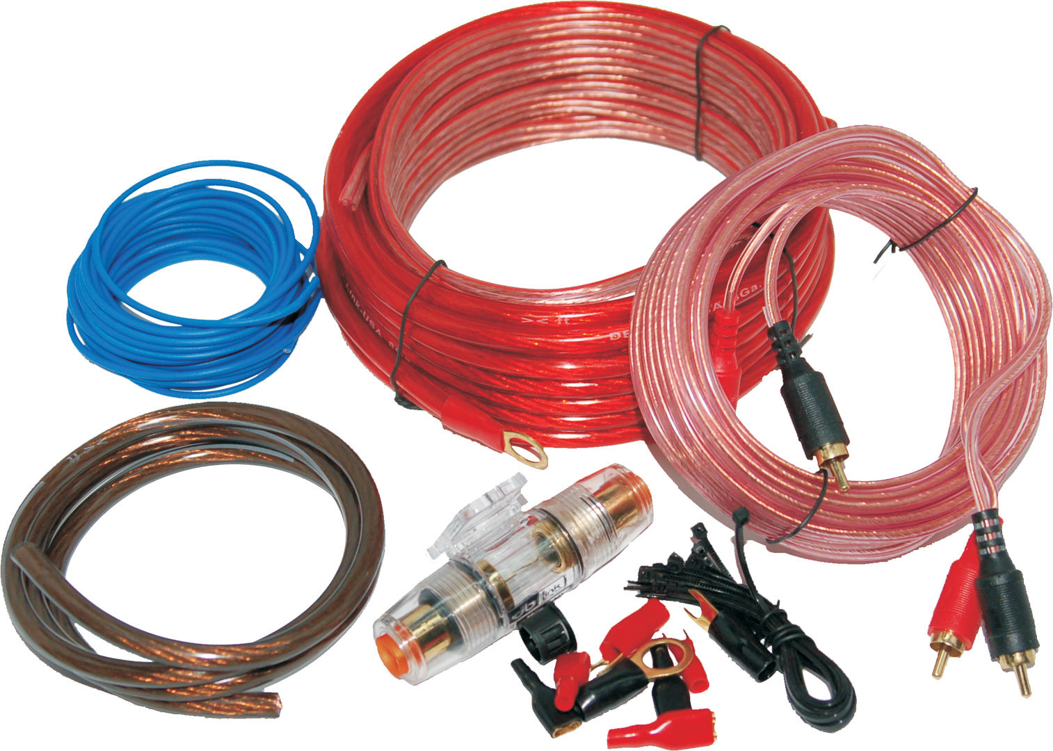 Namz Custom Cycle Amp Power Kit Speaker Wire Assortment Fuses Holder Agu - Harddrive Products