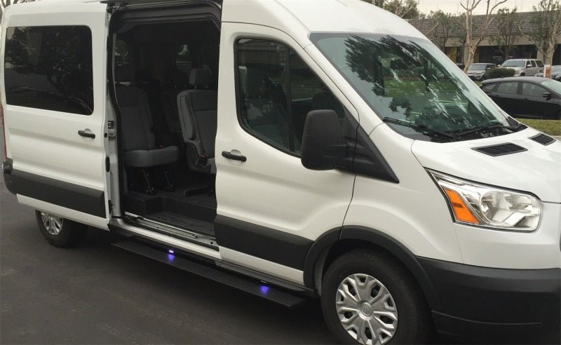 AMP Research 2014-2017 Ford Transit PowerStep Plug N Play - Black - Nerf Bars & Running Boards