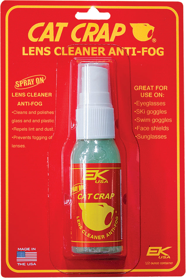 Cat Crap Anti-fog Lens Cleaner Spray On 0.5oz - Watercraft Collection
