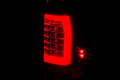 ANZO Anzo 04-15 Nissan Titan Full LED Tailights Chrome Housing Red/Clear Lens - Lights