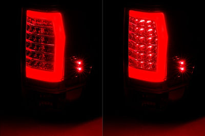 ANZO Anzo 04-15 Nissan Titan Full LED Tailights Chrome Housing Red/Clear Lens - Lights