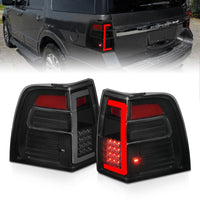 ANZO 07-17 Ford Expedition LED Taillights w/ Light Bar Black Housing Smoke Lens - Lights