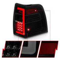 ANZO 07-17 Ford Expedition LED Taillights w/ Light Bar Black Housing Smoke Lens - Lights