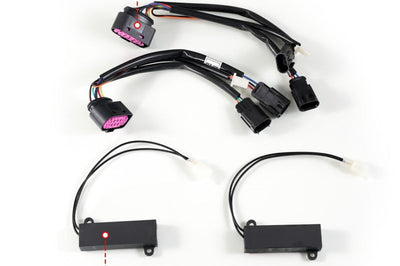 ANZO 09-18 Dodge Ram 1500/2500/3500 Full LED Proj Headlights w/Switchback Light Bar - Black - Lights