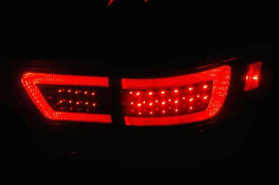 ANZO 11-13 Jeep Grand Cherokee LED Taillights w/ Lightbar Black Housing/Smoke Lens 4pcs - Lights