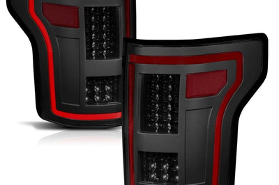 ANZO 15-17 Ford F-150 LED Taillights - Smoke - Lights