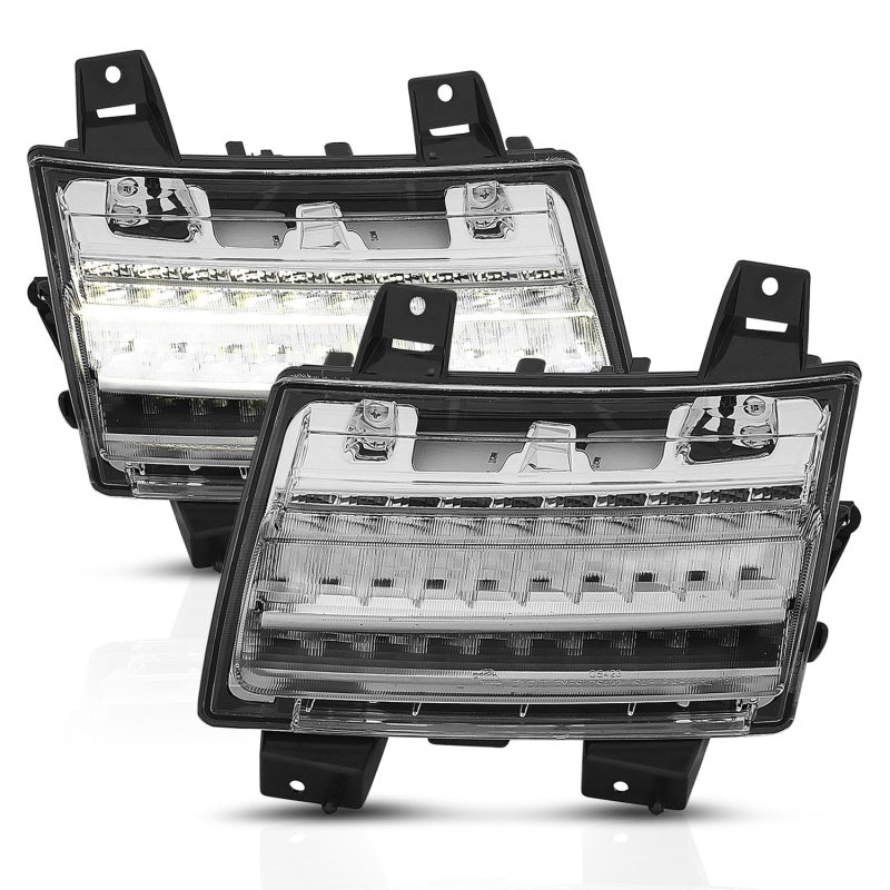 ANZO 18-19 Jeep Wrangler JL Halogen Chrome Clear w/ Sequential Signal - Lights