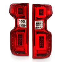ANZO Anzo 19-21 Chevy Silverado Work Truck Full LED Tailights Chrome Housing Red Lens G2(w/C Light Bars) - Lights