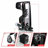 ANZO Anzo 19-21 Chevy Silverado Work Truck Full LED Tailights Chrome Housing Red Lens G2(w/C Light Bars) - Lights