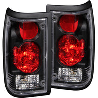 ANZO 1986-1993 Mazda B2000 Taillights Black - Lights