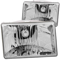 ANZO 1993-1998 Jeep Grand Cherokee Crystal Headlights Chrome - Lights