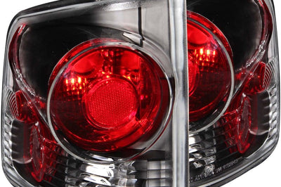 ANZO 1995-2005 Chevrolet S-10 Taillights Black 3D Style - Lights